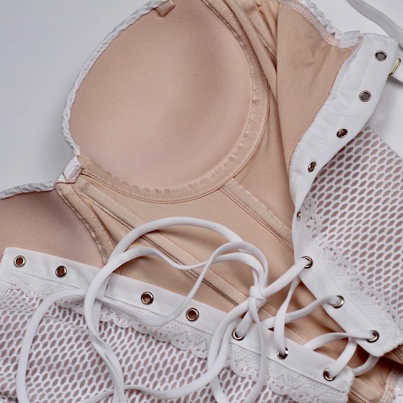 Corset bustier & panty  set * cropped top blouse - Picture 10 of 15